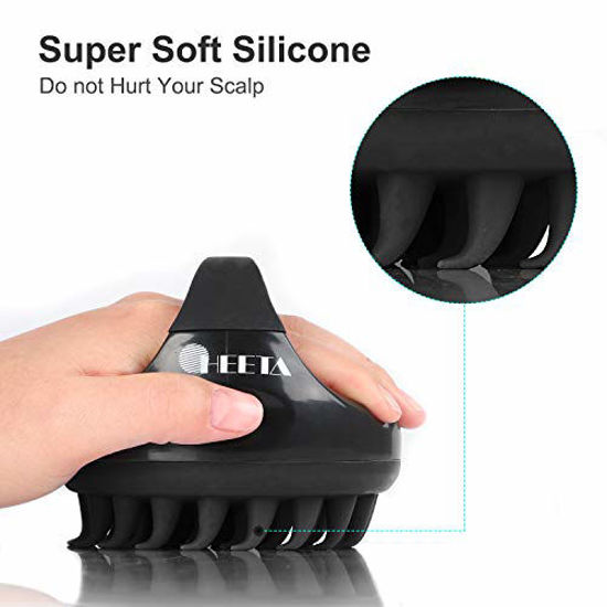 GetUSCart- Heeta Shampoo Brush, 2-Pack Upgraded Wet and Dry Hair Scalp Massager Brush with Soft Silicone Hair Brush for Women, Men, Pets (Black & Pink) GetUSCart- Heeta Shampoo Brush, 2-Pack Upgraded Wet and Dry Hair Scalp Massager Brush with Soft Silicone Hair Brush for Women, Men, Pets (Black & Pink)