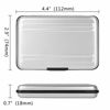 Picture of Senkoovi Aluminum Shock Resistant Carrying Box Holder Memory Card Storage Box Case Holder 8 Slots for SD SDHC MMC Micro SD TF Cards Silver