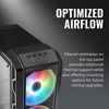 Picture of Cooler Master MasterCase H500 ARGB Airflow ATX Mid-Tower with Mesh & Transparent Front Panel Option, Dual 200mm ARGB Fans, Tempered Glass & ARGB Lighting System