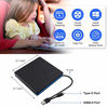 Picture of External DVD Drive, M WAY USB 3.0 Type C CD Drive, Dual Port DVD Player, Portable Optical Burner Writer Rewriter, High Speed Data Transfer for Laptop Notebook Desktop PC MAC OS Windows 7/8/10