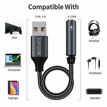 USB C to 3.5mm Audio Aux Jack 6.6FT Cable KOOPAO Type C Adapter to 3.5mm Headphone Stereo Cord Car Compatible with iPad Pro 2018 Google Pixel 2 3 4 XL 6.6FT 