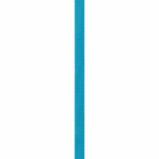 Picture of Berwick Offray 953464 3/8" Wide Single Face Satin Ribbon, Turquoise Blue, 6 Yds