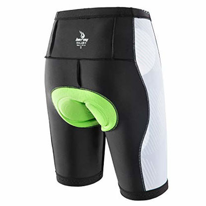 Picture of beroy Womens Bike Shorts with 3D Gel Padded,Cycling Women's Shorts (M, Green)