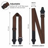 Picture of Tifanso Guitar Strap, Soft Cotton Guitar Straps With 3 Pick Holders, Strap Button Headstock Adaptor, 1 Pair Strap Locks and 3 Guitar Picks Set For electric/Acoustic Guitar (Coffee)