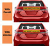 Picture of TOTOMO Student Driver New Driver Please be Patient Magnet Sticker - 12"x3" Highly Reflective Premium Quality Car Safety Caution Sign #SDM10