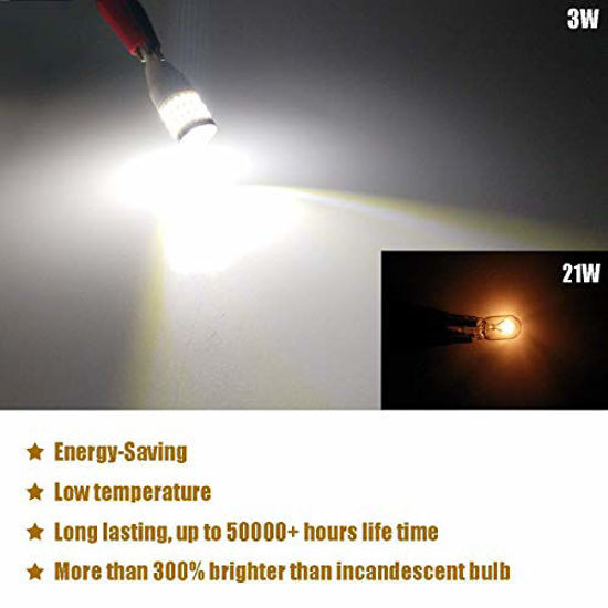 GetUSCart iBrightstar Newest 9 30V Super Bright Error Free T15 912 W16W 921 LED Bulbs with Projector replacement for Back Up Reverse Lights Truck Cargo Lights 3rd Brake Lights Xenon White