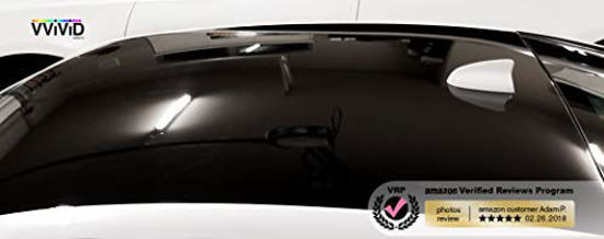 VViViD Black High Gloss Realistic Paint-Like Microfinish Vinyl Wrap Roll  XPO Air Release Technology (1ft x 5ft)
