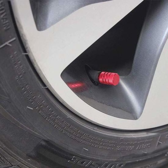 GetUSCart- CKAuto Tire Valve Stem Caps, Red, 4 pcs/Pack, Anodized