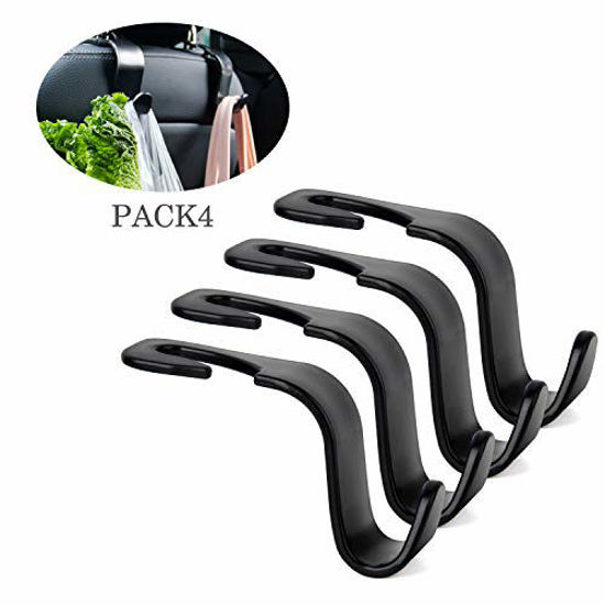 Keep Your Car Organized with the Amooca Car Seat Headrest Hook 4 Pack Hanger