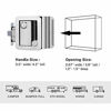 Picture of Kohree RV Trailer Camper Entry Door Lock Handle, Polar Chrome RV Door Lock Replacement with Deadbolt and 4 Keys, Upgrade Zinc Alloy Security Kit for Camper, Travel, Horse Trailer, Cargo Hauler