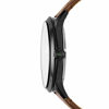 Picture of Fossil Men's Townsman Auto Automatic Leather Multifunction Watch, Color: Black, Brown (Model: ME3155)