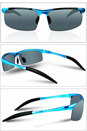 Duco Mens Sports Polarized Sunglasses UV Protection Driving Sunglasses for  Men 100% UV400 Protection 8177s
