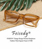 Picture of FEISEDY Classic Women Sunglasses Fashion Thick Square Frame UV400 B2471