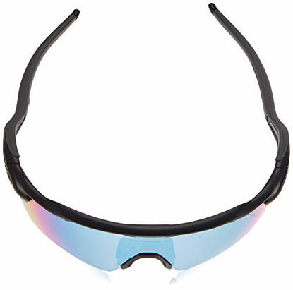 Picture of Oakley Men's OO9208 Radar EV Path Shield Sunglasses, Matte Black/Prizm Deep H2O Polarized, 38 mm