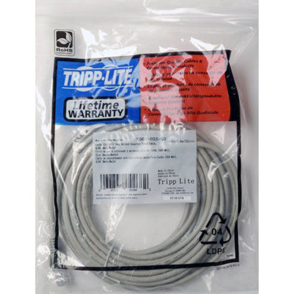 Picture of Tripp Lite Cat5e 350MHz Snagless Molded Patch Cable (RJ45 M/M) - Gray, 14-ft.(N001-014-GY)