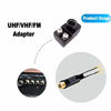 Picture of Matching Transformer, Ancable 3-Pack Gold Plated - 75 Ohm to 300 Ohm Adapter - UHF/VHF/FM Balun Antenne Transformer Converter Adapters with F Female Jack for TV, Radio, Coax Antenna