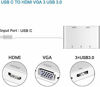 Picture of USB C hub HDMI VGA USB 3.0 Adapter, Weton 5 in 1 USB 3.1 Type C to HDMI 4K,1080P VGA, 3xUSB 3.0 Multiport Video Converter Compatible with Mac MacBook Air/Pro Surface Book Chromebook Pixel Dell XPS
