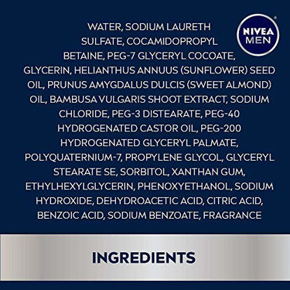 Picture of NIVEA Men Sensitive 3-in-1 Body Wash 16.9 Fluid Ounce (Pack of 3)