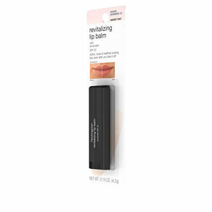 Picture of Neutrogena Revitalizing and Moisturizing Tinted Lip Balm with Sun Protective Broad Spectrum SPF 20 Sunscreen, Lip Soothing Balm with a Sheer Tint in Color Sheer Shimmer 10,.15 oz