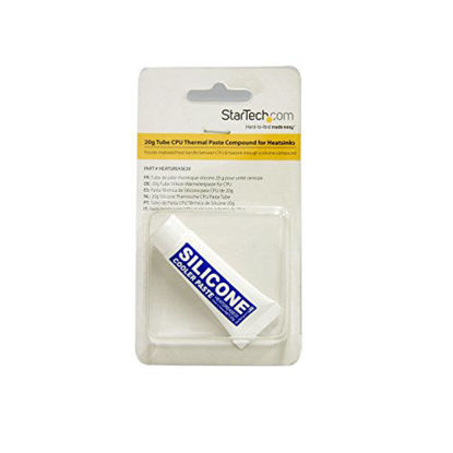Picture of StarTech.com 20g Tube CPU Thermal Paste Grease Compound for Heatsinks - heat grease - cpu paste - thermal compound (HEATGREASE20), White