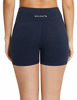 Picture of BALEAF Women's 5" High Waist Workout Yoga Running Compression Exercise Volleyball Shorts Side Pockets Heather Blue S