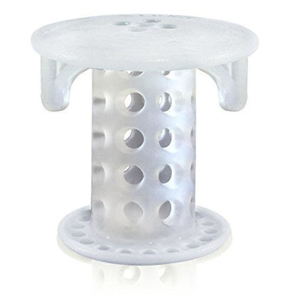 Picture of SinkShroom SSCLE988 The Revolutionary Sink Drain Protector Hair Catcher/Strainer/Snare, Clear