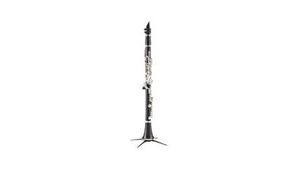 Picture of K&M - König & Meyer 15222.000.55 Clarinet In-Bell Portable Stand - Lightweight with 4 Leg Folding Base - Fits A and B Clarinets - Stable Secure Base - Professional Grade - Made in Germany - Black