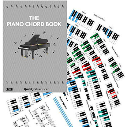Picture of QMG Stretchable Keyboard Dust Cover for 88 Key-keyboard: Best for all Digital Pianos & Consoles - Adjustable Elastic Cord; Machine Washable - 49×17×6.