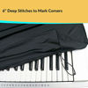 Picture of QMG Stretchable Keyboard Dust Cover for 88 Key-keyboard: Best for all Digital Pianos & Consoles - Adjustable Elastic Cord; Machine Washable - 49×17×6.