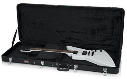 Picture of Gator Cases Hard-Shell Wood Case for Extreme Shaped Guitars; Fits Explorer, Flying V, BC Rich, & More (GWE-EXTREME)