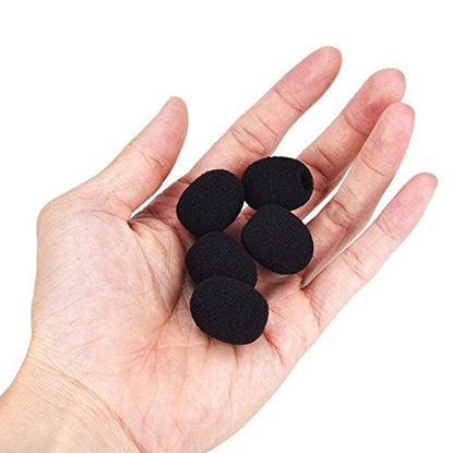 Picture of eBoot 5 Pack Mini-size Lapel Headset Microphone Windscreen, Black