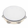 Picture of Tambourine for Church 8 inch Hand Held Drum Bell Birch Metal Jingles Percussion Musical Educational Toy Instrument for KTV Party Kids Games by Musfunny (8 inch)