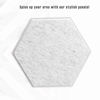 Picture of 12 Pack Set Hexagon Acoustic Absorption Panel, 12 X 14 X 0.4 Inches Acoustic Soundproofing Insulation Panel Beveled Edge Tiles, Great for Wall Decoration and Acoustic Treatment (Silver Grey)
