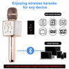 Picture of 2049 X37 12w Cardioid Dynamic Wireless Microphone, Handheld Wireless Bluetooth Karaoke Systems Karaoke Microphone for Home,Outdoor,Party,Classroom,Wedding,Car (Rosegold)
