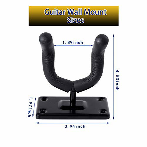 GetUSCart Guitar Wall Mount 2Pack,Guitar Hangers for Wall,Wall Guitar