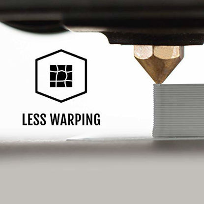 Picture of HATCHBOX PLA 3D Printer Filament, Dimensional Accuracy +/- 0.03 mm, 1 kg Spool, 1.75 mm, Gray