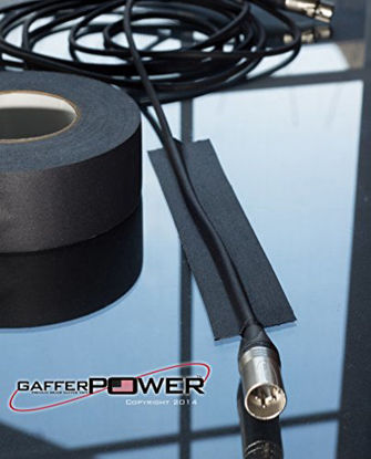 Picture of Gaffer Power Premium Grade Gaffer Tape, Made in the USA, Heavy Duty gaff Tape, Non-Reflective, Multipurpose. 2 Inches x 30 Yards, Black
