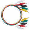 Picture of WGGE WG-026 10 Pieces and 5 Colors Test Lead Set & Alligator Clips, 20.5 inches, Wires soldered and Stamping (1 Pack)