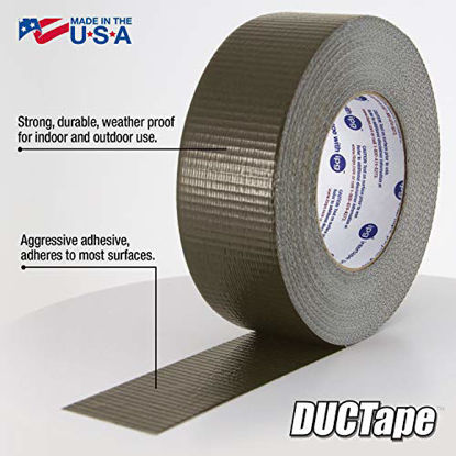Picture of IPG JobSite DUCTape, Colored Duct Tape, 1.88" x 60 yd, Olive Drab (Single Roll)