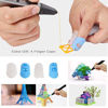 Picture of 32 Colors 3D Pen PLA Filament Refills, Each Color 10 Feet, Total 320 feet, Pack with 4 Finger Caps by Mika3D