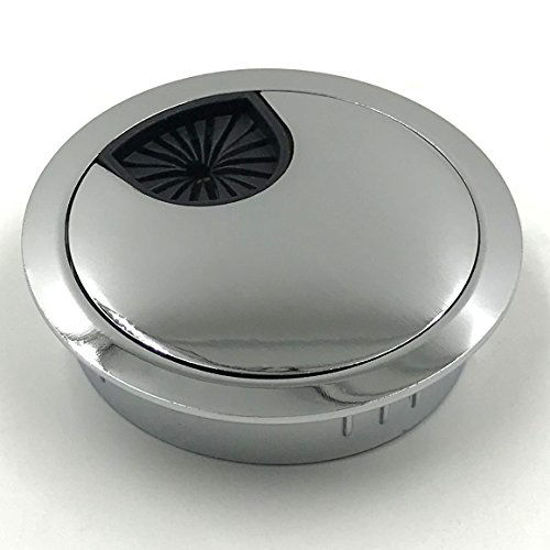 GetUSCart 2Pack Desk Grommet for Wire Organizer Bright Silver, Fits