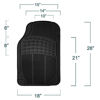 Picture of FH Group F11306BLACK-3ROW Floor Mat (Trimmable Heavy Duty 3 Row SUV All Weather 4pc Full Set - Black)