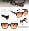 Picture of FEISEDY Classic Women Sunglasses Fashion Thick Square Frame UV400 B2471