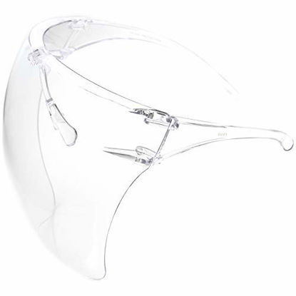 Picture of zeroUV - Protective Face Shield Full Cover Visor Glasses/Sunglasses (Anti-Fog/Blue Light Filter) (Clear/Clear) Single