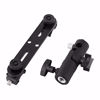 Picture of EXMAX E2 Adjustable Double Flash Bracket Dual Hot Shoe Speedlight Stand Umbrella Holder Light Stand Bracket Mount 1/4" to 3/8'' for Studio Video DSLR Camera