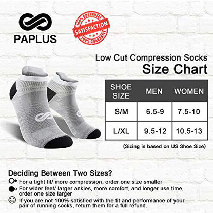 Picture of Ankle Compression Socks for Men and Women (6 Pairs), Low Cut Running Short Compression Plantar Fasciitis Socks Women with Ankle Support for Cyling, Athletic,achilles tendon
