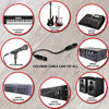 Picture of Balanced XLR Cable Male to Female - 1 Feet Red - Pro 3-Pin Microphone Connector for Powered Speakers, Audio Interface or Mixer for Live Performance & Recording