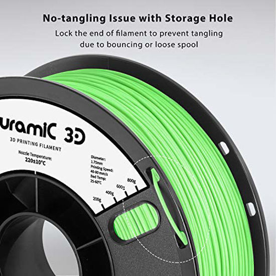 GetUSCart- DURAMIC 3D PLA Filament 1.75mm Green, 3D Printing Filament ...