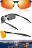 Picture of ATTCL Men's HOT Fashion Driving Polarized Sunglasses for Men Al-Mg metal Frame 8177BLACK-RED