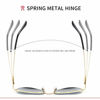 Picture of Dollger Heart Sunglasses Thin Metal Frame Lovely Heart Style for Women, Red Lens+black Frame, 55
